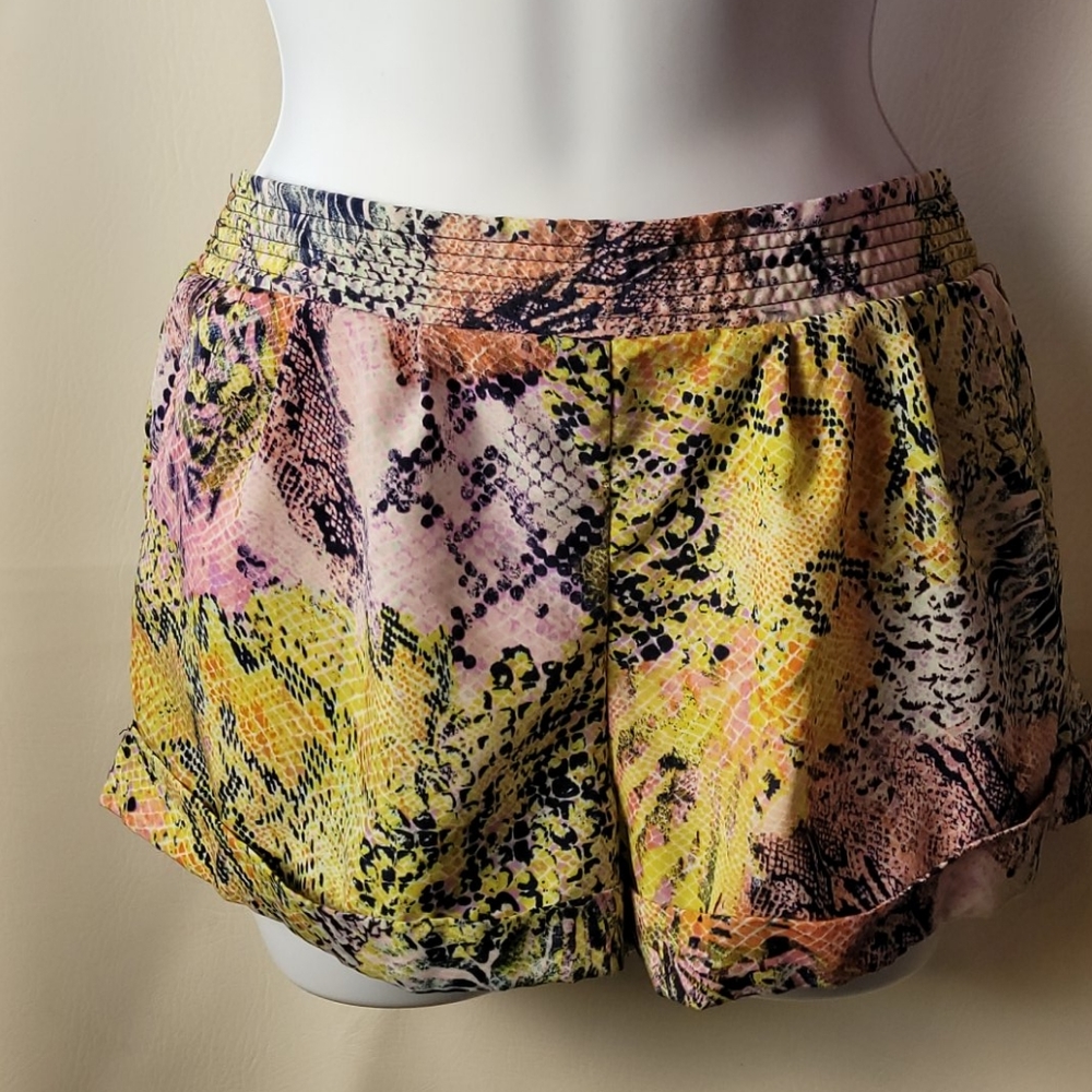 Vintage Rainbow Snake Print Fashion Comfort Shorts